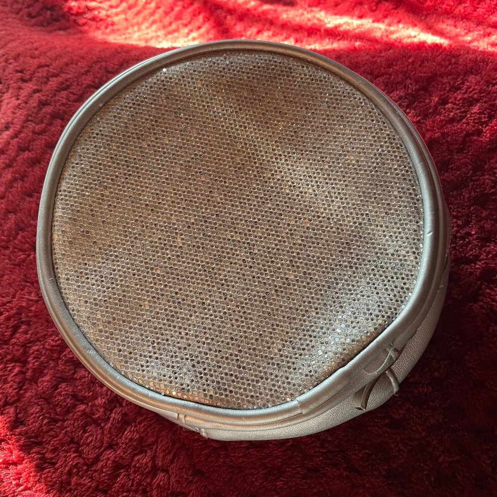 Gray Silver Sparkled Makeup or Misc. Case